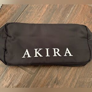 AKIRA Sleek Black Organizer/Make Up Pouch NWOT!